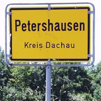 Ortsschild Petershausen